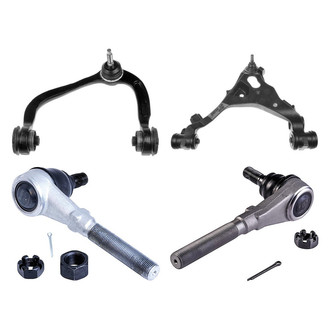 Dorman® - OE Solutions™ Front Driver Side Lower and Upper Control Arm with Ball Joint and Tie Rod End Kit