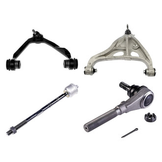 Dorman® - OE Solutions™ Front Driver Side Lower and Upper Control Arm with Ball Joint and Tie Rod End Kit