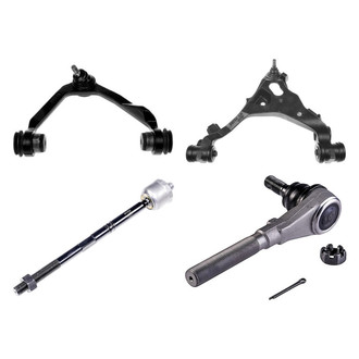 Dorman® - OE Solutions™ Front Driver Side Lower and Upper Control Arm with Ball Joint and Tie Rod End Kit