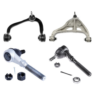 Dorman® - OE Solutions™ Front Driver Side Lower and Upper Control Arm with Ball Joint and Tie Rod End Kit