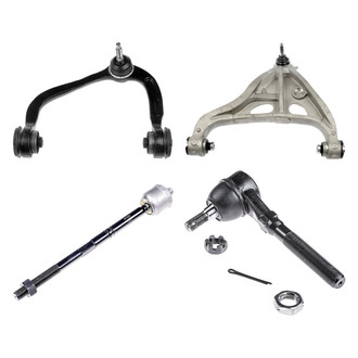 Dorman® - OE Solutions™ Front Driver Side Lower and Upper Control Arm with Ball Joint and Tie Rod End Kit