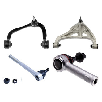 Dorman® - OE Solutions™ Front Driver Side Lower and Upper Control Arm with Ball Joint and Tie Rod End Kit
