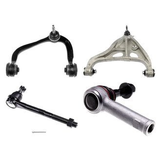 Dorman® - OE Solutions™ Front Driver Side Lower and Upper Control Arm with Ball Joint and Tie Rod End Kit