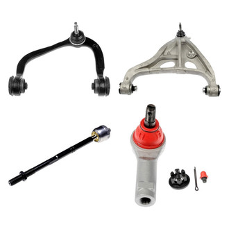 Dorman® - OE Solutions™ Front Driver Side Lower and Upper Control Arm with Ball Joint and Tie Rod End Kit