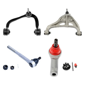 Dorman® - OE Solutions™ Front Driver Side Lower and Upper Control Arm with Ball Joint and Tie Rod End Kit