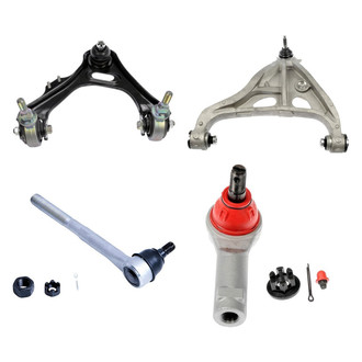 Dorman® - OE Solutions™ Front Driver Side Lower and Upper Control Arm with Ball Joint and Tie Rod End Kit