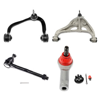 Dorman® - OE Solutions™ Front Driver Side Lower and Upper Control Arm with Ball Joint and Tie Rod End Kit
