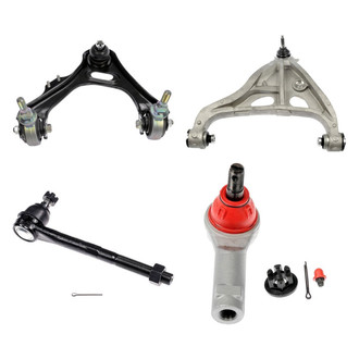 Dorman® - OE Solutions™ Front Driver Side Lower and Upper Control Arm with Ball Joint and Tie Rod End Kit