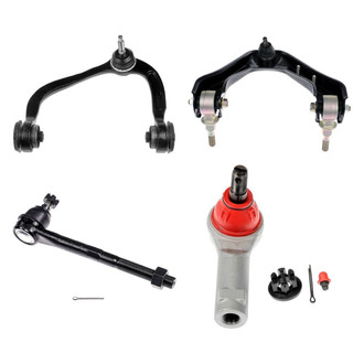 Dorman® - OE Solutions™ Front Driver Side Lower and Upper Control Arm with Ball Joint and Tie Rod End Kit