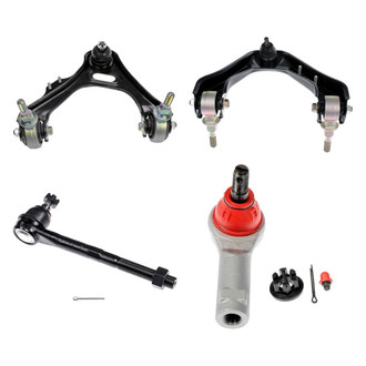 Dorman® - OE Solutions™ Front Driver Side Lower and Upper Control Arm with Ball Joint and Tie Rod End Kit