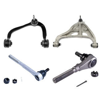 Dorman® - OE Solutions™ Front Driver Side Lower and Upper Control Arm with Ball Joint and Tie Rod End Kit