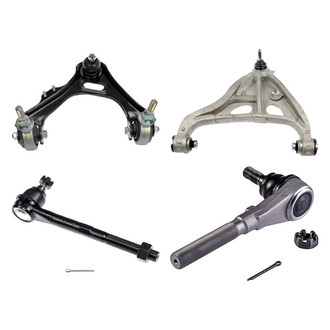 Dorman® - OE Solutions™ Front Driver Side Lower and Upper Control Arm with Ball Joint and Tie Rod End Kit