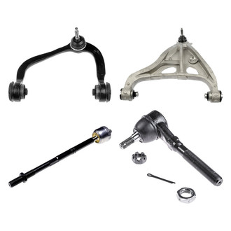Dorman® - OE Solutions™ Front Driver Side Lower and Upper Control Arm with Ball Joint and Tie Rod End Kit