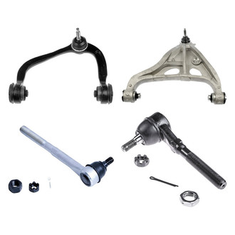 Dorman® - OE Solutions™ Front Driver Side Lower and Upper Control Arm with Ball Joint and Tie Rod End Kit
