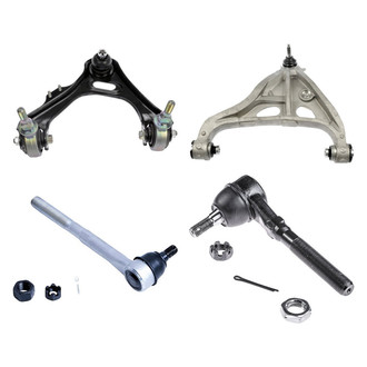 Dorman® - OE Solutions™ Front Driver Side Lower and Upper Control Arm with Ball Joint and Tie Rod End Kit