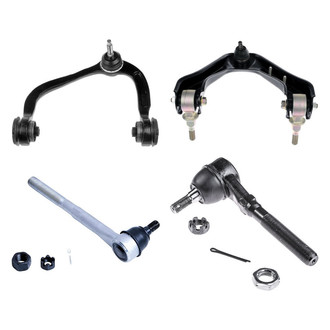 Dorman® - OE Solutions™ Front Driver Side Lower and Upper Control Arm with Ball Joint and Tie Rod End Kit