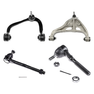 Dorman® - OE Solutions™ Front Driver Side Lower and Upper Control Arm with Ball Joint and Tie Rod End Kit
