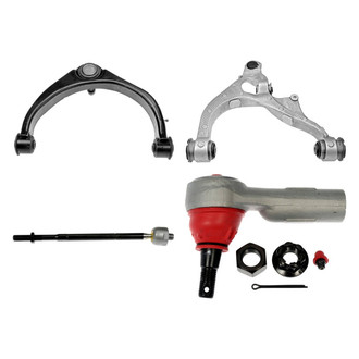 Dorman® - OE Solutions™ Front Driver Side Lower and Upper Control Arm with Ball Joint and Tie Rod End Kit