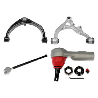 Dorman® - OE Solutions™ Front Driver Side Lower and Upper Control Arm with Ball Joint and Tie Rod End Kit