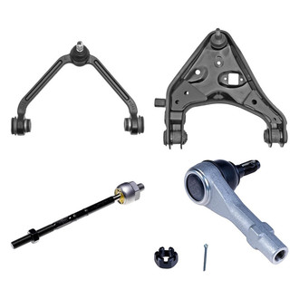 Dorman® - OE Solutions™ Front Driver Side Lower and Upper Control Arm with Ball Joint and Tie Rod End Kit