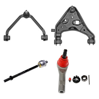 Dorman® - OE Solutions™ Front Driver Side Lower and Upper Control Arm with Ball Joint and Tie Rod End Kit