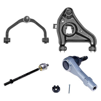 Dorman® - OE Solutions™ Front Driver Side Lower and Upper Control Arm with Ball Joint and Tie Rod End Kit
