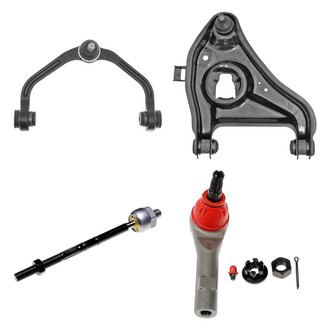 Dorman® - OE Solutions™ Front Driver Side Lower and Upper Control Arm with Ball Joint and Tie Rod End Kit
