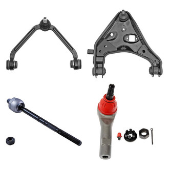 Dorman® - OE Solutions™ Front Driver Side Lower and Upper Control Arm with Ball Joint and Tie Rod End Kit