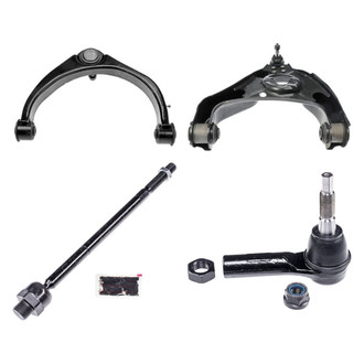 Dorman® - OE Solutions™ Front Driver Side Lower and Upper Control Arm with Ball Joint and Tie Rod End Kit