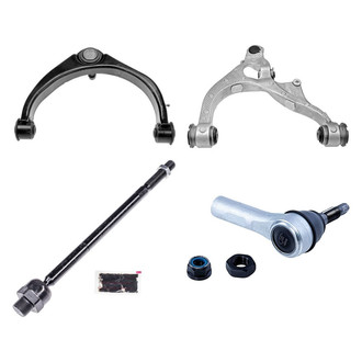 Dorman® - OE Solutions™ Front Driver Side Lower and Upper Control Arm with Ball Joint and Tie Rod End Kit