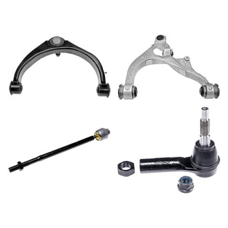 Dorman® - OE Solutions™ Front Driver Side Lower and Upper Control Arm with Ball Joint and Tie Rod End Kit