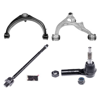 Dorman® - OE Solutions™ Front Driver Side Lower and Upper Control Arm with Ball Joint and Tie Rod End Kit