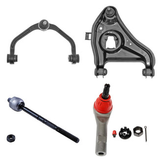 Dorman® - OE Solutions™ Front Driver Side Lower and Upper Control Arm with Ball Joint and Tie Rod End Kit