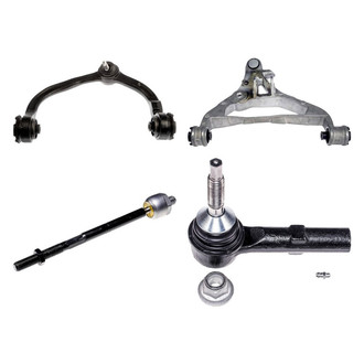 Dorman® - OE Solutions™ Front Driver Side Lower and Upper Control Arm with Ball Joint and Tie Rod End Kit