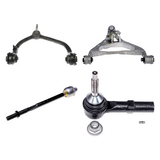 Dorman® - OE Solutions™ Front Driver Side Lower and Upper Control Arm with Ball Joint and Tie Rod End Kit