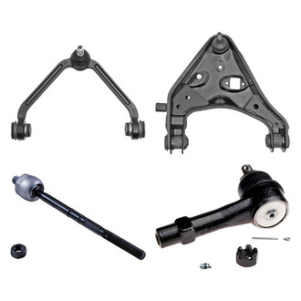 Dorman® - OE Solutions™ Front Driver Side Lower and Upper Control Arm with Ball Joint and Tie Rod End Kit