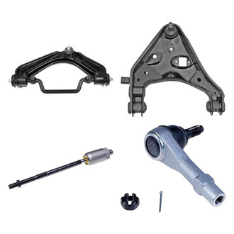 Dorman® - OE Solutions™ Front Driver Side Lower and Upper Control Arm with Ball Joint and Tie Rod End Kit