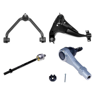 Dorman® - OE Solutions™ Front Driver Side Lower and Upper Control Arm with Ball Joint and Tie Rod End Kit