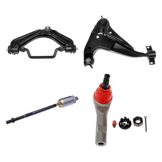 Dorman® - OE Solutions™ Front Driver Side Lower and Upper Control Arm with Ball Joint and Tie Rod End Kit
