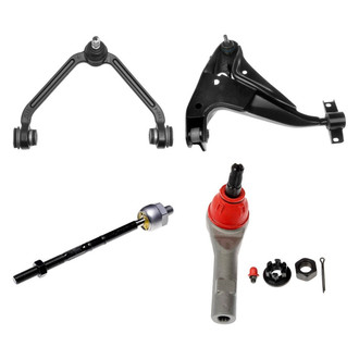Dorman® - OE Solutions™ Front Driver Side Lower and Upper Control Arm with Ball Joint and Tie Rod End Kit