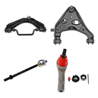 Dorman® - OE Solutions™ Front Driver Side Lower and Upper Control Arm with Ball Joint and Tie Rod End Kit