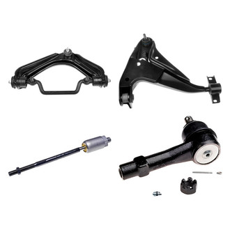 Dorman® - OE Solutions™ Front Driver Side Lower and Upper Control Arm with Ball Joint and Tie Rod End Kit