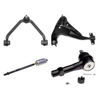 Dorman® - OE Solutions™ Front Driver Side Lower and Upper Control Arm with Ball Joint and Tie Rod End Kit