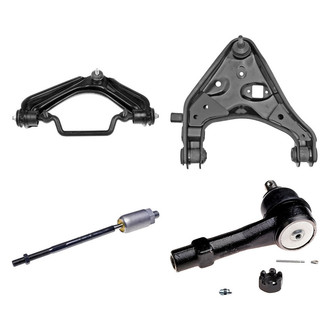 Dorman® - OE Solutions™ Front Driver Side Lower and Upper Control Arm with Ball Joint and Tie Rod End Kit