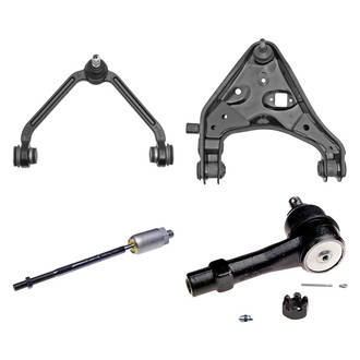 Dorman® - OE Solutions™ Front Driver Side Lower and Upper Control Arm with Ball Joint and Tie Rod End Kit