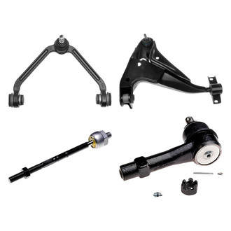 Dorman® - OE Solutions™ Front Driver Side Lower and Upper Control Arm with Ball Joint and Tie Rod End Kit