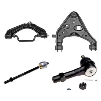 Dorman® - OE Solutions™ Front Driver Side Lower and Upper Control Arm with Ball Joint and Tie Rod End Kit