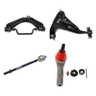 Dorman® - OE Solutions™ Front Driver Side Lower and Upper Control Arm with Ball Joint and Tie Rod End Kit