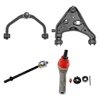 Dorman® - OE Solutions™ Front Driver Side Lower and Upper Control Arm with Ball Joint and Tie Rod End Kit