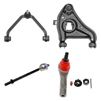 Dorman® - OE Solutions™ Front Driver Side Lower and Upper Control Arm with Ball Joint and Tie Rod End Kit